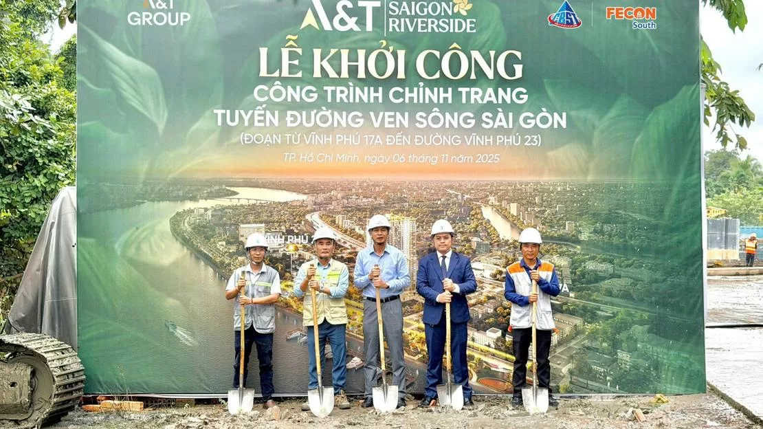 A&T Group Chính Thức Khởi Công Chỉnh Trang Tuyến Đường Ven Sông Sài Gòn