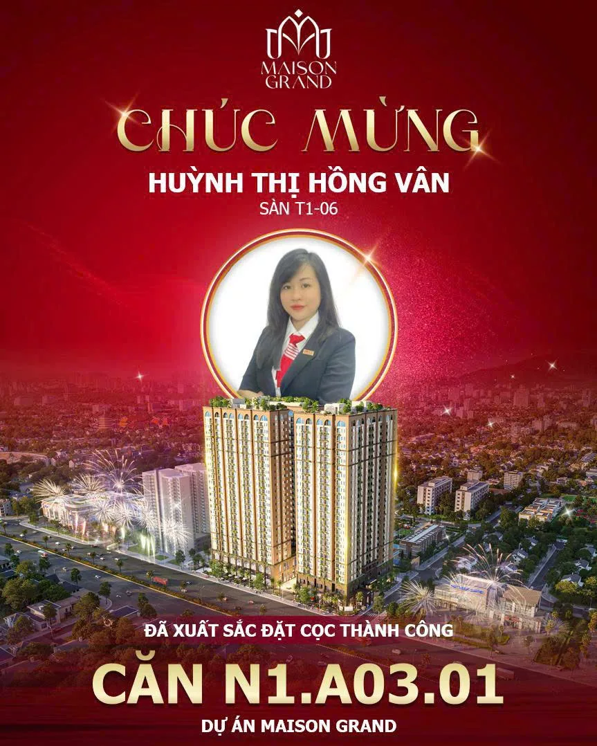 Chúc mừng Booking Maison Grand