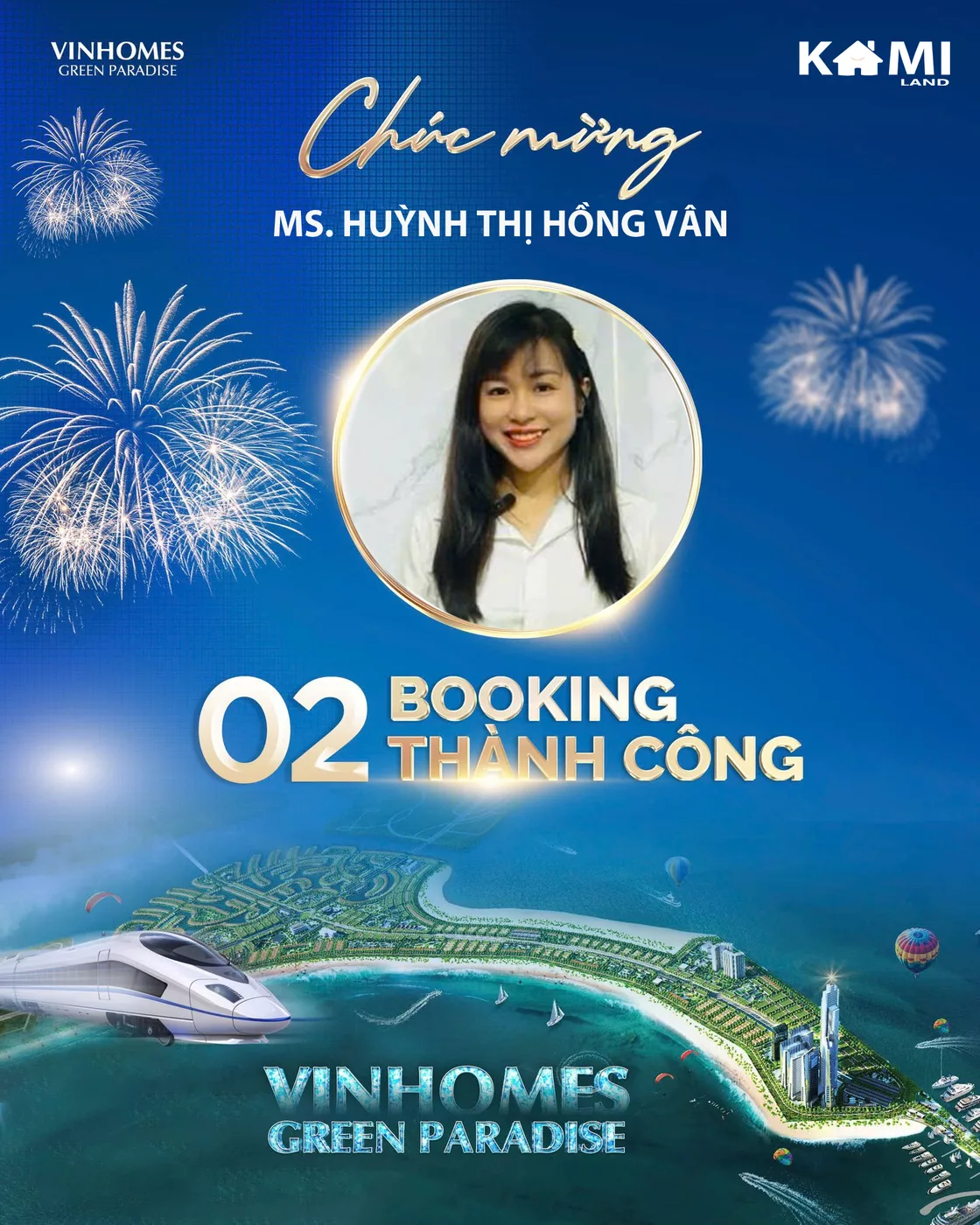Chúc mừng Booking Vinhomes Paradise Cần Giờ