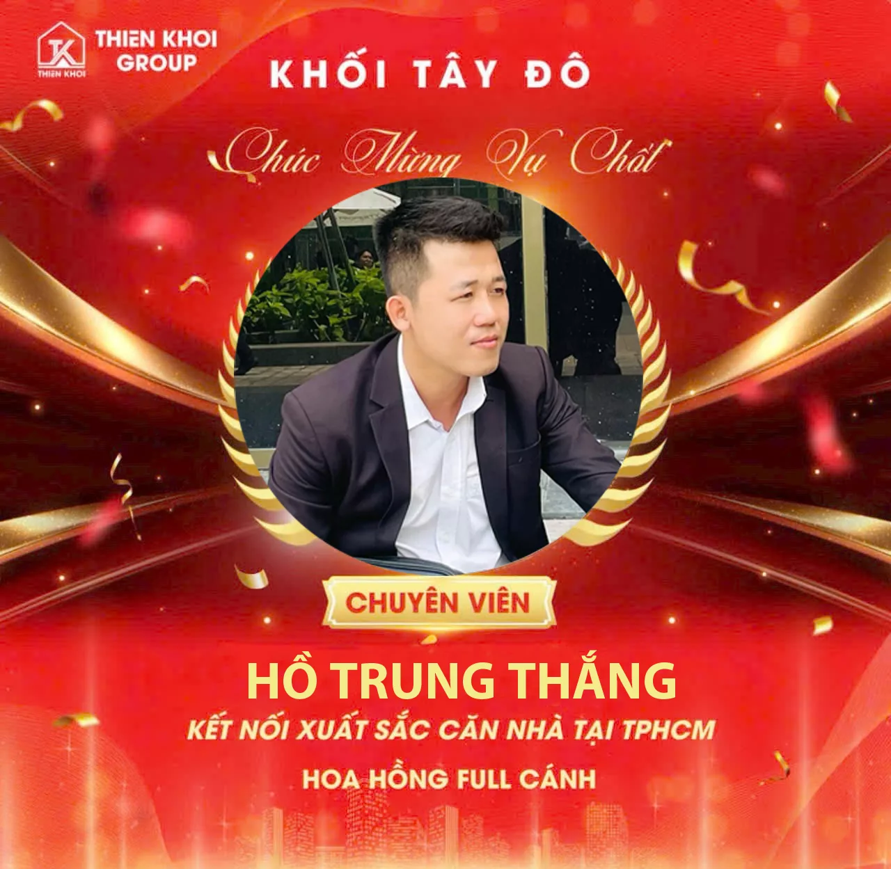Chúc mừng giao dịch nhà phố thành công