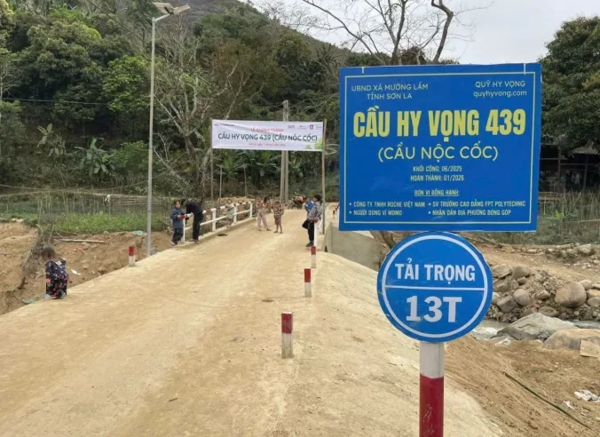 Khánh thành cầu cho hơn 1.600 dân bản vùng cao Sơn La
