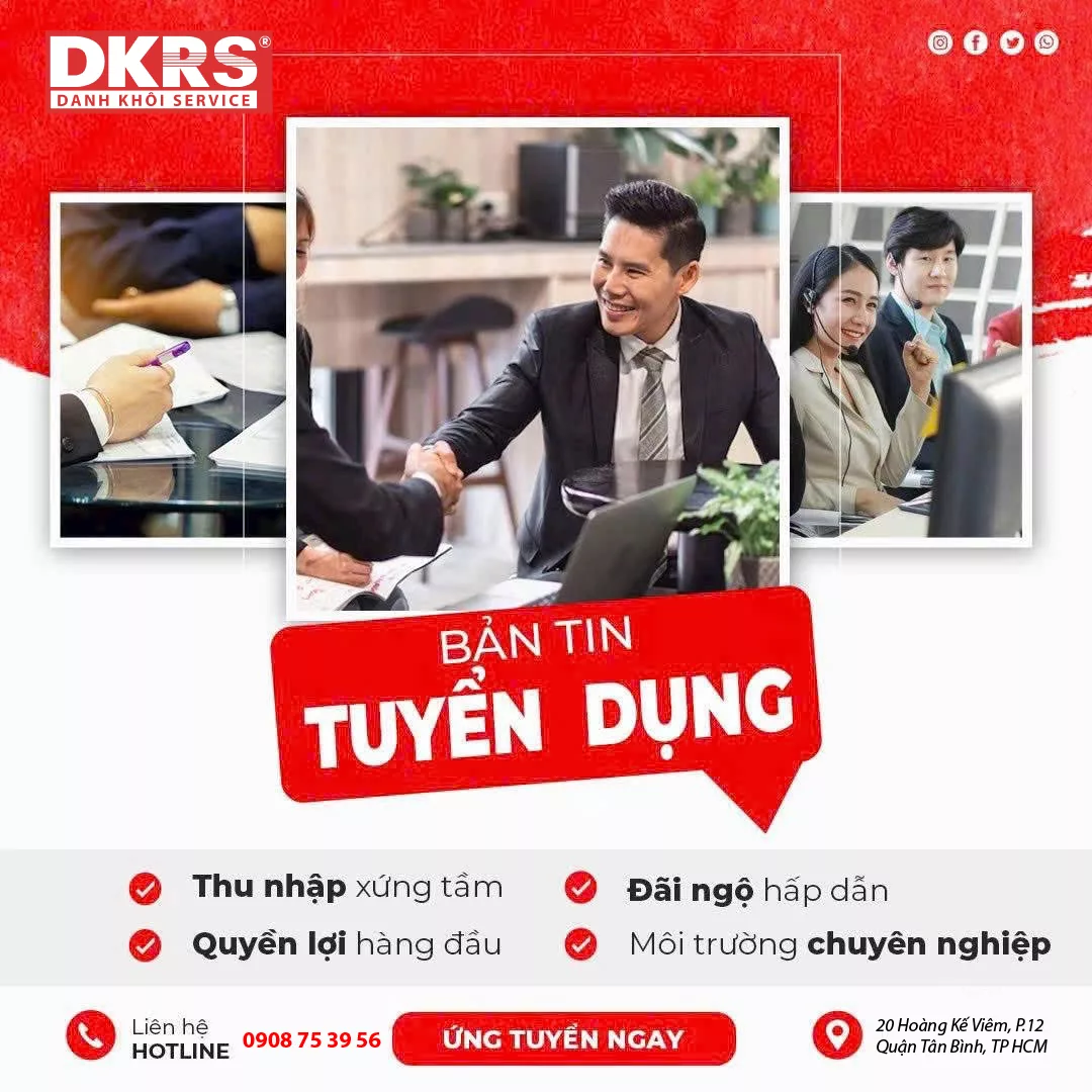 Tuyển dụng CV KD thu nhập từ 30tr làm tại tân Bình Hồ Chí mInh