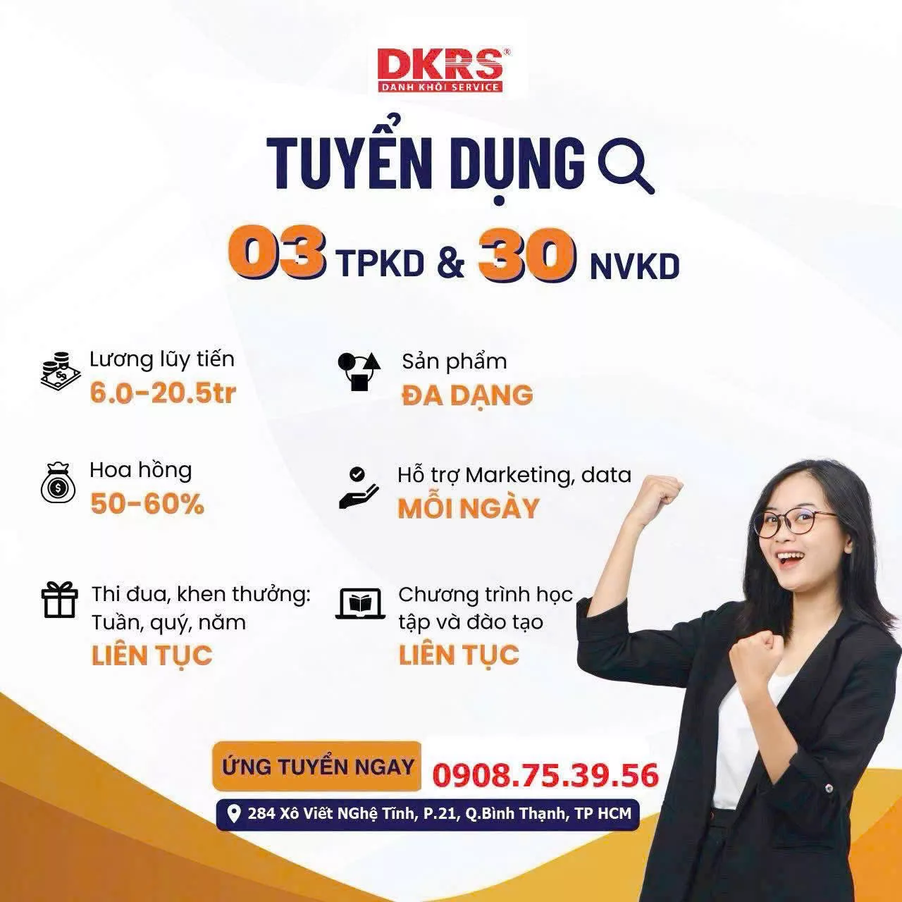 TUYỂN DỤNG GẤP: 03 TRƯỞNG PHÒNG KINH DOANH &amp; 30 NHÂN VIÊN KINH DOANH BẤT ĐỘNG SẢN